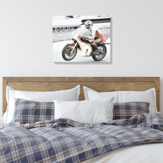 Barry Sheene Leinwanddruck (Insitu (Schlafzimmer))