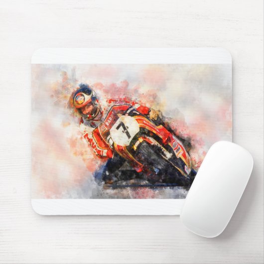 Barry Sheene Mousepad (Mit Mouse)