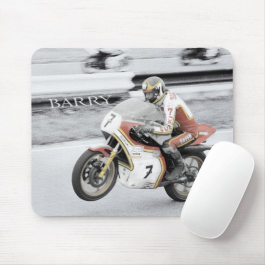 Barry Sheene Mousepad (Mit Mouse)