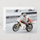 Barry Sheene Postkarte (Vorne/Hinten)