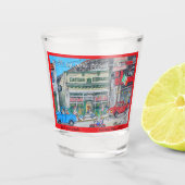 Bars aus Ensenada-Glas Schnapsglas (Vorderseite)