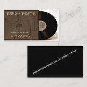 Bars+Beats=Visitenkarten verfolgen Visitenkarte (Vorne/Hinten)