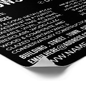 Bars & Shutter, Fensterheber und Türbeschläger Poster (Ecke)