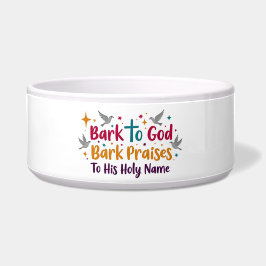 Barsch an Gott Dog Bowl Napf