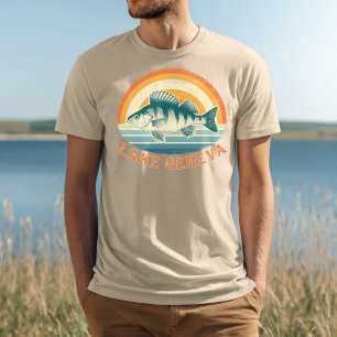 Barsch-Angeln am Genfersee von Sonnenaufgang bis S T-Shirt