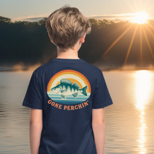 Barsch-Angeln von Sonnenaufgang bis Sonnenuntergan Tri-Blend Shirt