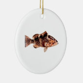 Barsch-Fische Keramik Ornament (Rechts)