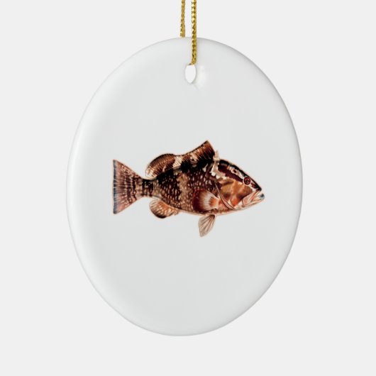 Barsch-Fische Keramik Ornament (Rechts)