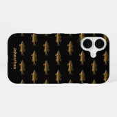 Barsch-Muster und -Name mit großem Maul iPhone 16 Hülle (Rückseite (Horizontal))