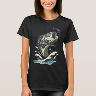 Barsch springt Beute T-Shirt