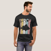 Barsch Vintage Meeresfrüchte Fischer Retro Barsch T-Shirt (Vorne ganz)