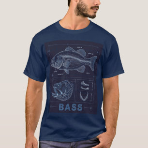 Barschanalyse-Blueprint T-Shirt