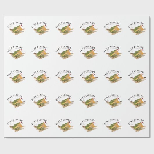 Barschangeln Geschenkpapier (Flach)