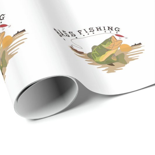 Barschangeln Geschenkpapier (Rolleneckpunkt)