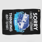 Barschangeln-Zitat-Hobby-Sport-Fischer Golfhandtuch (Horizontal)