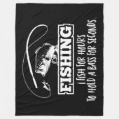 Barschangeln-Zitat-lustiges Hobby trägt Zeit zur Fleecedecke (Vorderseite)