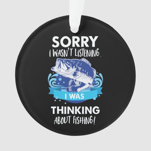 Barschangeln-Zitate für Angler-Fischer-Sport Ornament (Vorderseite)