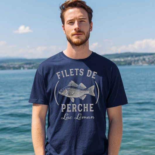 Barschfilets Filets de Perch Genfersee T-Shirt