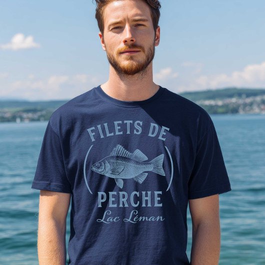 Barschfilets Filets de Perch Genfersee T-Shirt