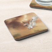 Barschschale im Flug Untersetzer (Linke Seite)