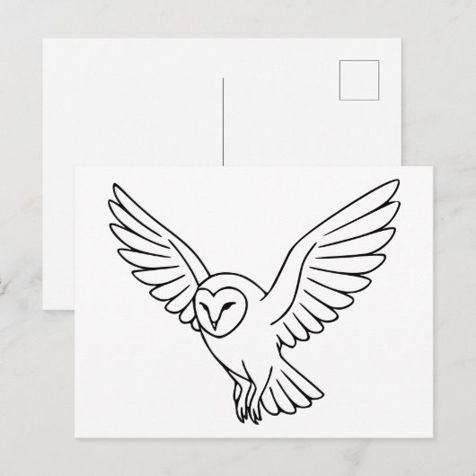 Barschüssel in Flight Line Art Postkarte (Vorne/Hinten)