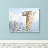 Barschüssel in Flight Wrapped Canvas Print Leinwanddruck (Insitu (Holzboden))