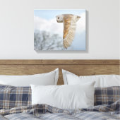 Barschüssel in Flight Wrapped Canvas Print Leinwanddruck (Insitu (Schlafzimmer))