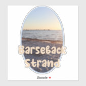 Barseback Strand, Beach Custom Cut Vinyl Sticker (Blatt)
