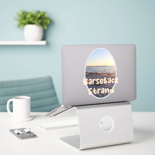 Barseback Strand, Beach Custom Cut Vinyl Sticker (Laptop auf Schreibtisch)