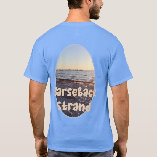 Barseback Strand, Sunset Beach, Schweden T-Shirt (Rückseite)