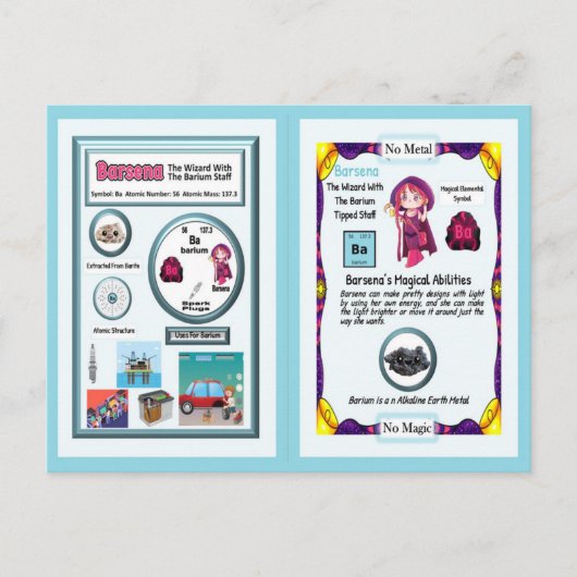 Barsena Wizard - Barium Element Postkarte (Vorderseite)
