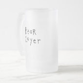 BärSlayer Mattglas Bierglas (Vorderseite Links)