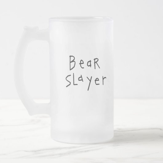 BärSlayer Mattglas Bierglas (Links)
