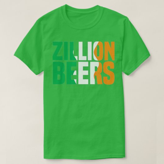 Barstool Sports Zillion Beers Saint Patrick's Day T-Shirt (Design vorne)