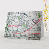 Barstow, CA Vintag Map Karte (Gelbe Blume)