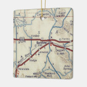 Barstow CA Vintage Karte Keramikornament (Links)