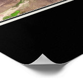 Barstow California von der Raumfahrtsatellitenkart Poster (Ecke)