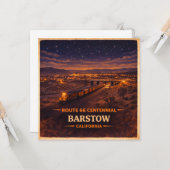 Barstow Centennial Wüsten-Zug Glow Karte (Vorderseite/Rückseite Beispiel)