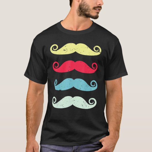 Bart 90s Mustache T-Shirt (Vorderseite)
