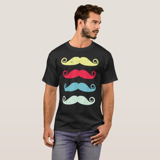 Bart 90s Mustache T-Shirt (Vorne ganz)
