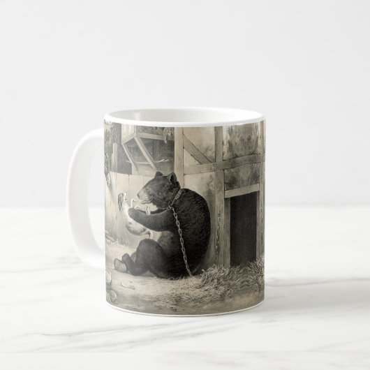 Bart - Bär, Hund und Donkey Kaffeetasse (Vorderseite Links)