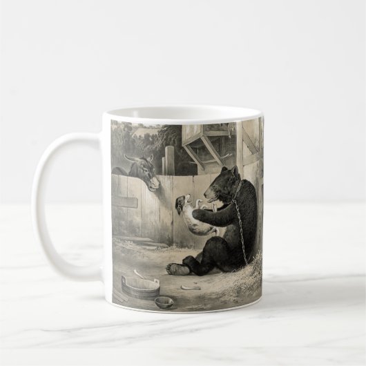 Bart - Bär, Hund und Donkey Kaffeetasse (Links)