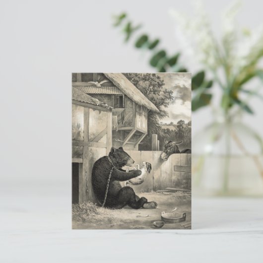 Bart - Bär, Hund und Donkey Postkarte (Stehend Vorderseite)