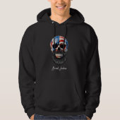 Bart Bartschädel Amerika Geschenk Hoodie (Vorderseite)