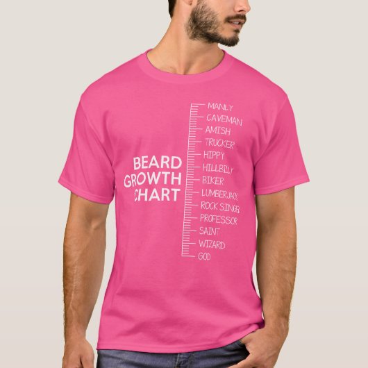 Bart Bartwuchsdiagramm T-Shirt (Vorderseite)