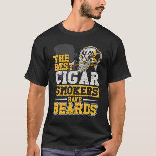 Bart Bearded Man Cigar Die besten Zigarrenraucher T-Shirt