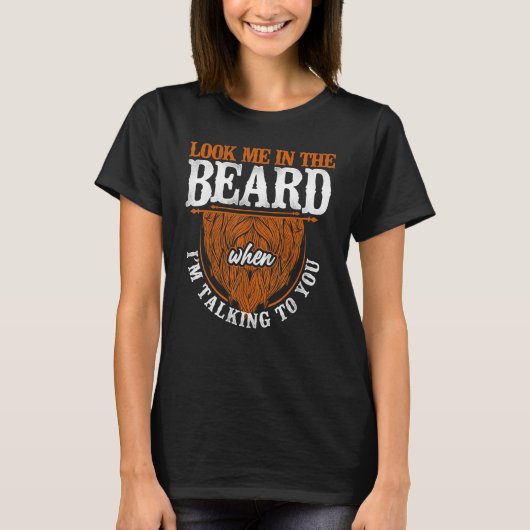 Bart Bearded Man Ginger Beard schauen mich in der T-Shirt (Vorderseite)