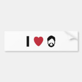 Bart des Herzens I Autoaufkleber (Vorne)