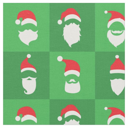 Bart des Weihnachtsmanns Stoff (Nahaufnahme)