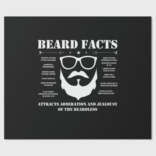 Bart-Fakten Geschenkpapier (Flach)